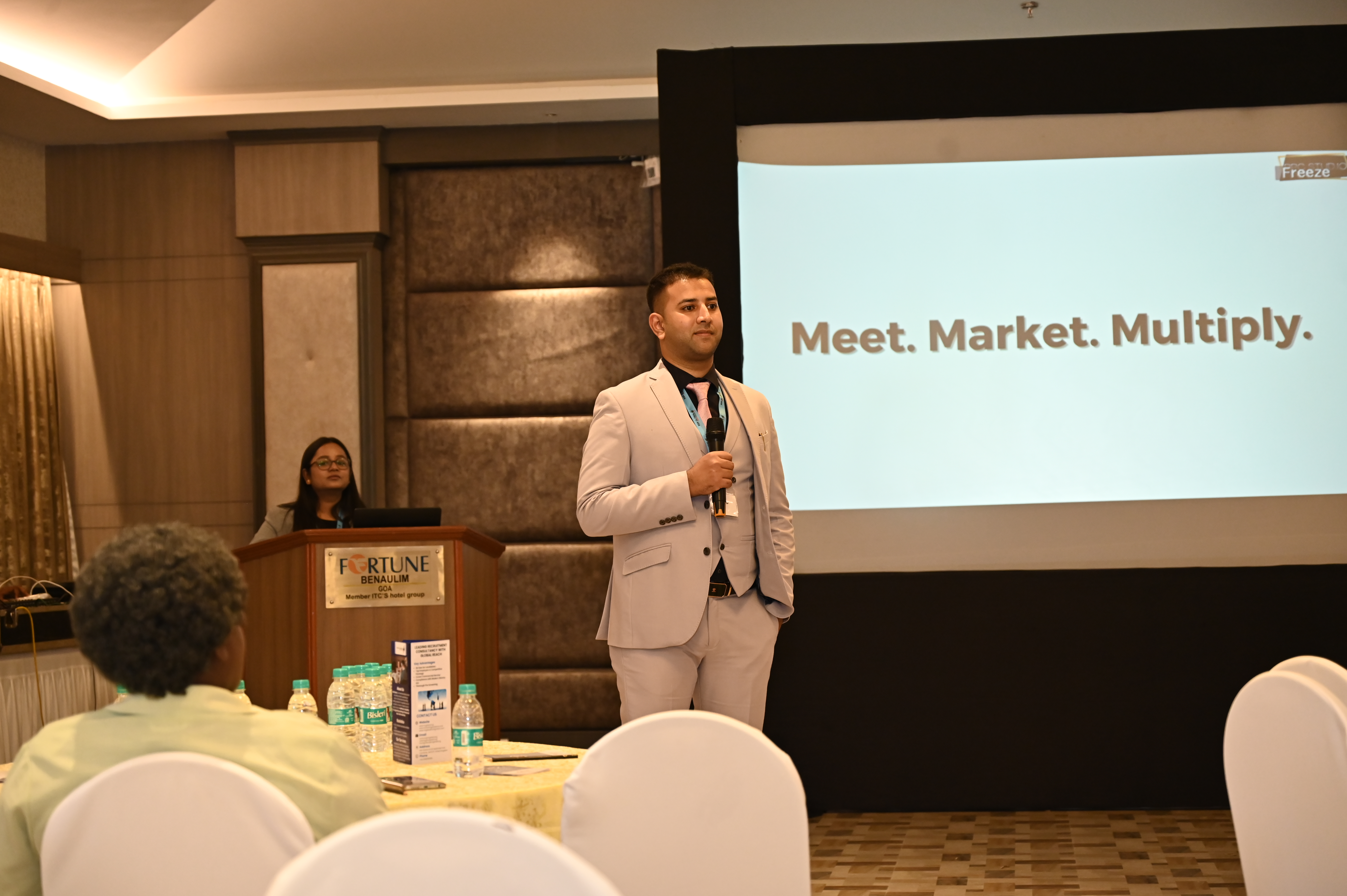 PPC Studio founder presenting during a professional session